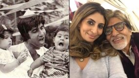 amitabh bachchan shweta bachchan rare pic twinkle khanna