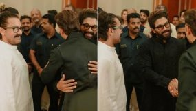 allu arjun, hrithik roshan, aamir khan, madhu mantena and ira trivedi wedding reception