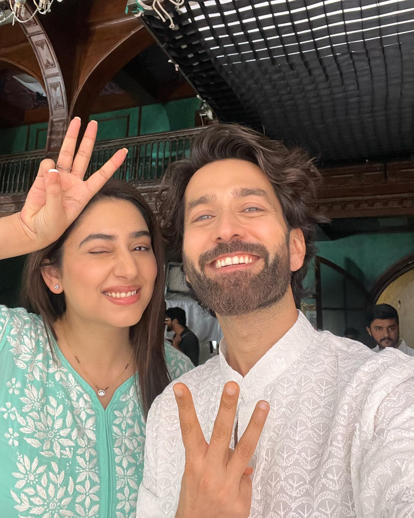 Nakuul Mehta and Disha Parmar