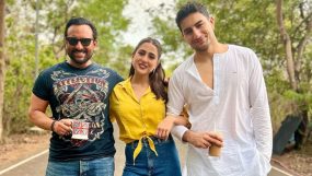 Saif Ali Khan, Sara Ali Khan, Ibrahim Ali Khan