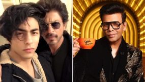 shah rukh khan, aryan khan, koffee with karan