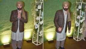 sunny deol, karan deol, karan deol sangeet