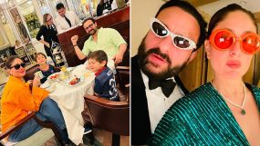 kareena kapoor and saif ali khan enjoy breakfast with kids