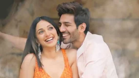 Kartik and Kiara from Bhool Bhulaiyaa 2