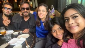 ajay devgn with kajol and nysa