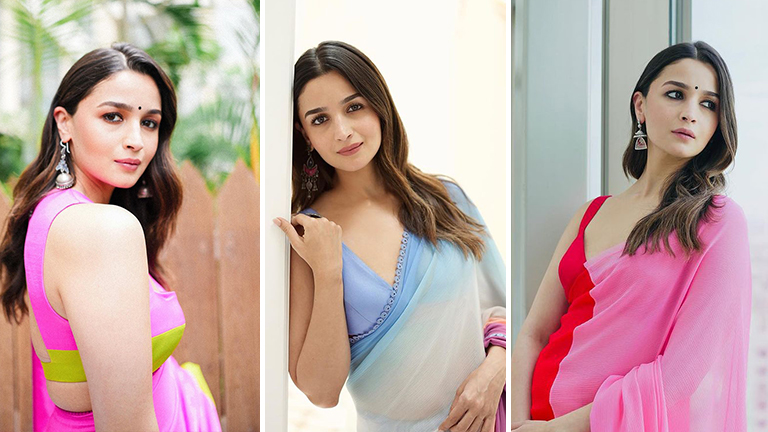 alia bhatt, rocky Aur Rani Kii Prem kahaani, alia Bhatt sarees