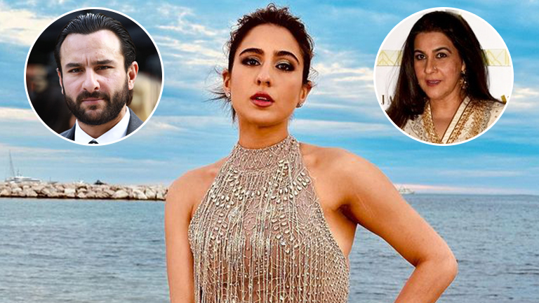 sara ali khan receives advice from saif ali khan and amrita singh