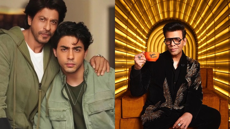 shah rukh khan and aaryan khan coming with karan johar for karan's chat show