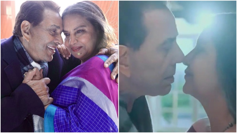 dharmendra shabana azmi kiss in rocky aur rani kii prem kahaani,