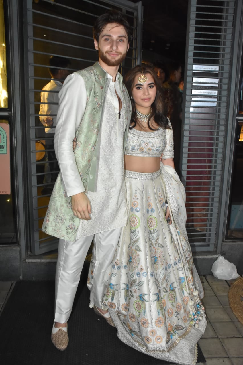 Aaliyah Kashyap and Shane Gregoire engagement look