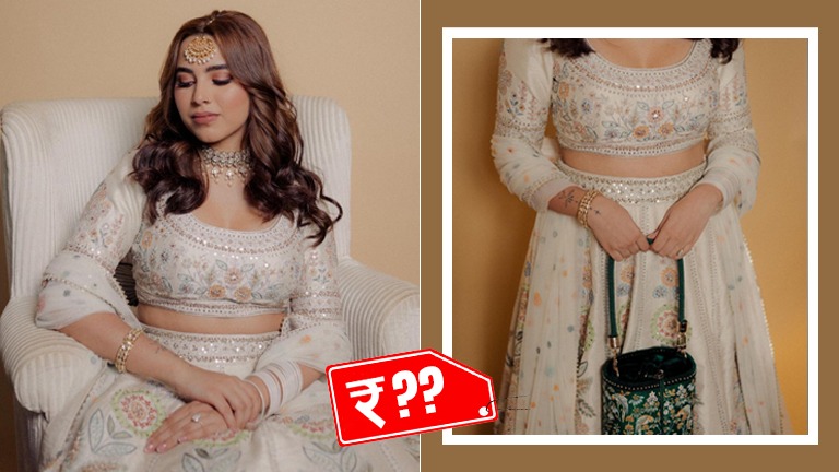 aaliyah kashyap wedding lehenga cost,