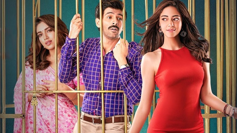 bhumi pednekar, kartik aaryan, ananya panday, pati patni aur woh