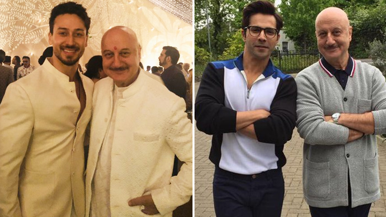 anupam kher, varun dhawan, tiger shroff