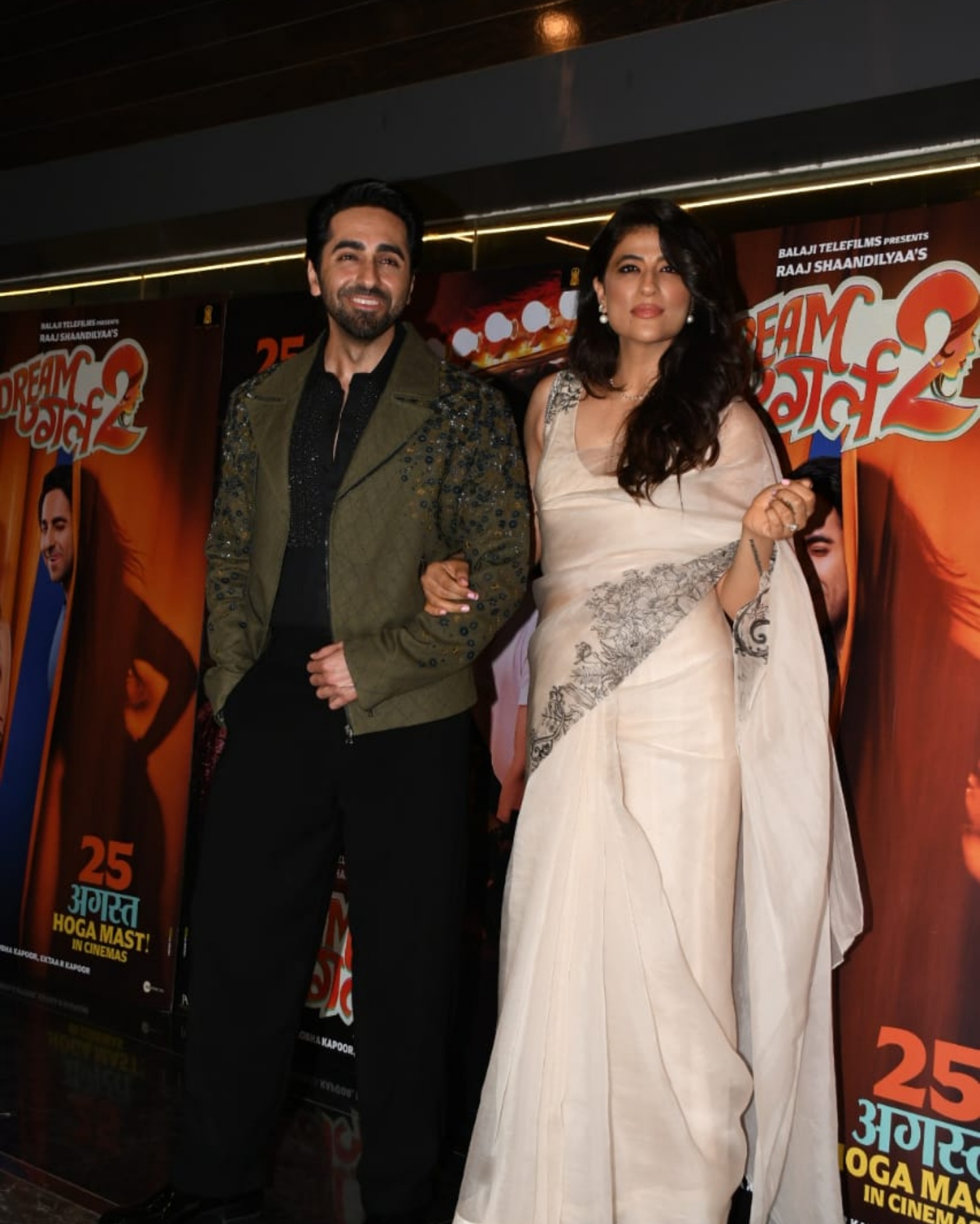 Ayushmann Khurrana arrives with wife