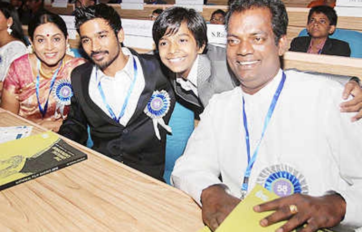 Dhanush and Salim Kumar at National Awards