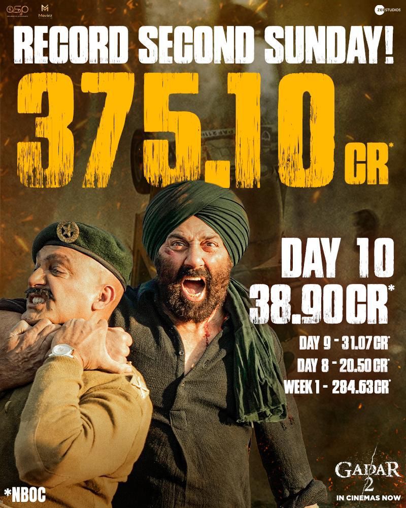 Gadar 2 Day 10 box office collection