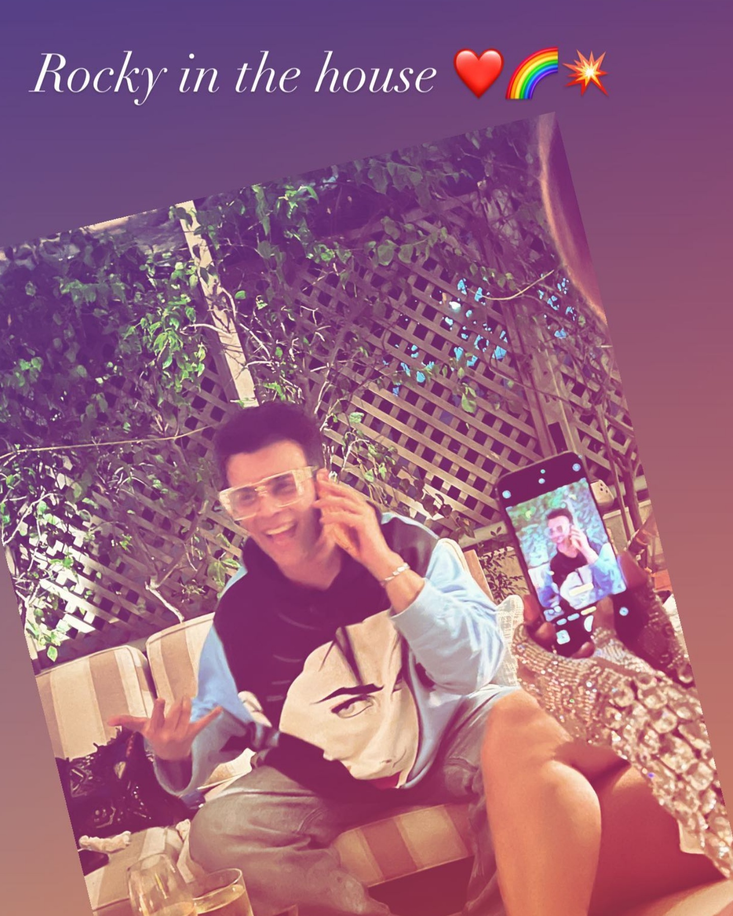 Karan Johar in Kareena Kapoor get together