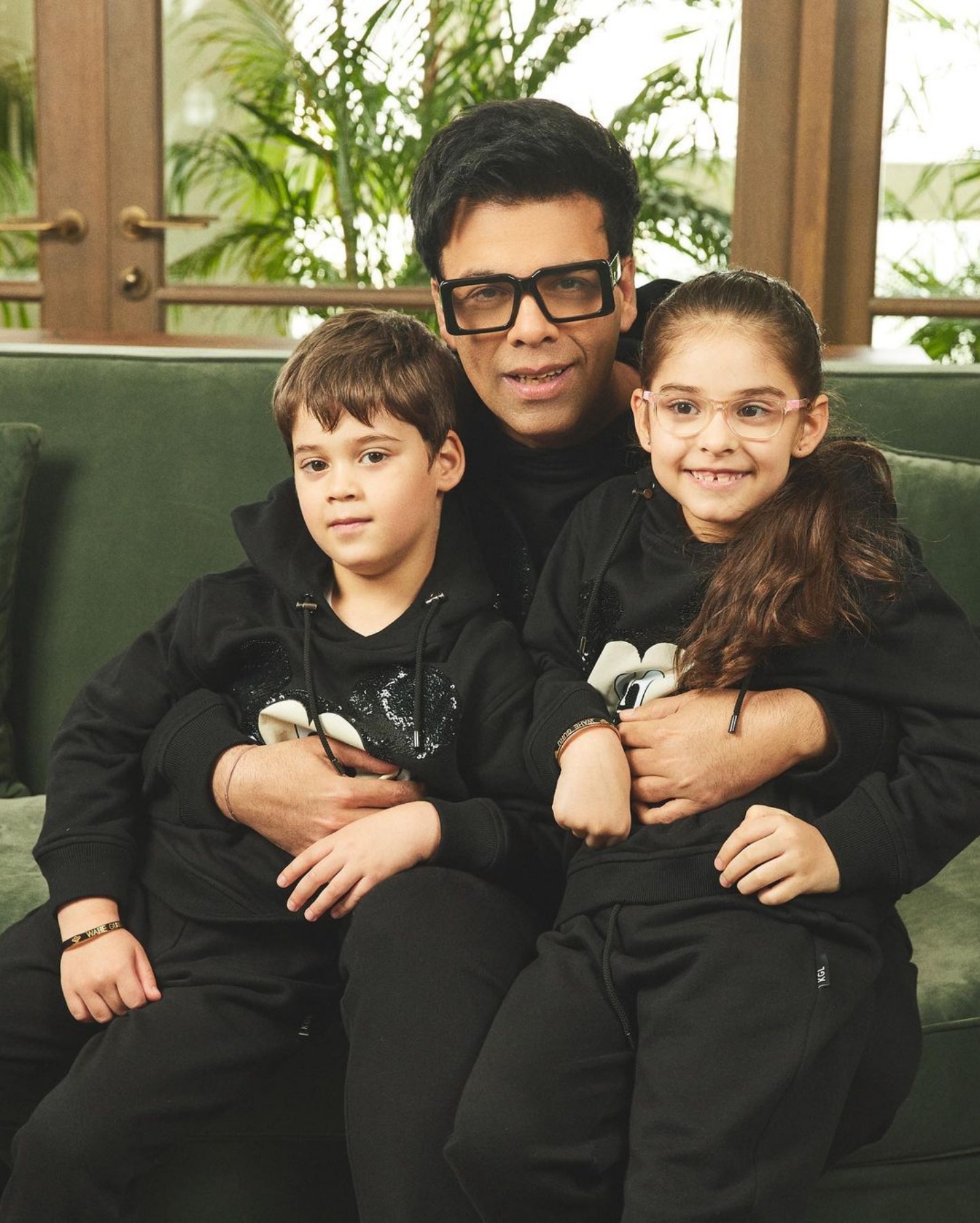 Karan Johar with Roohi and Yash