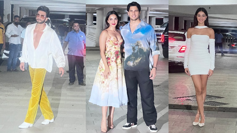 ranveer singh, ananya panday, sidharth malhotra and kiara advani,