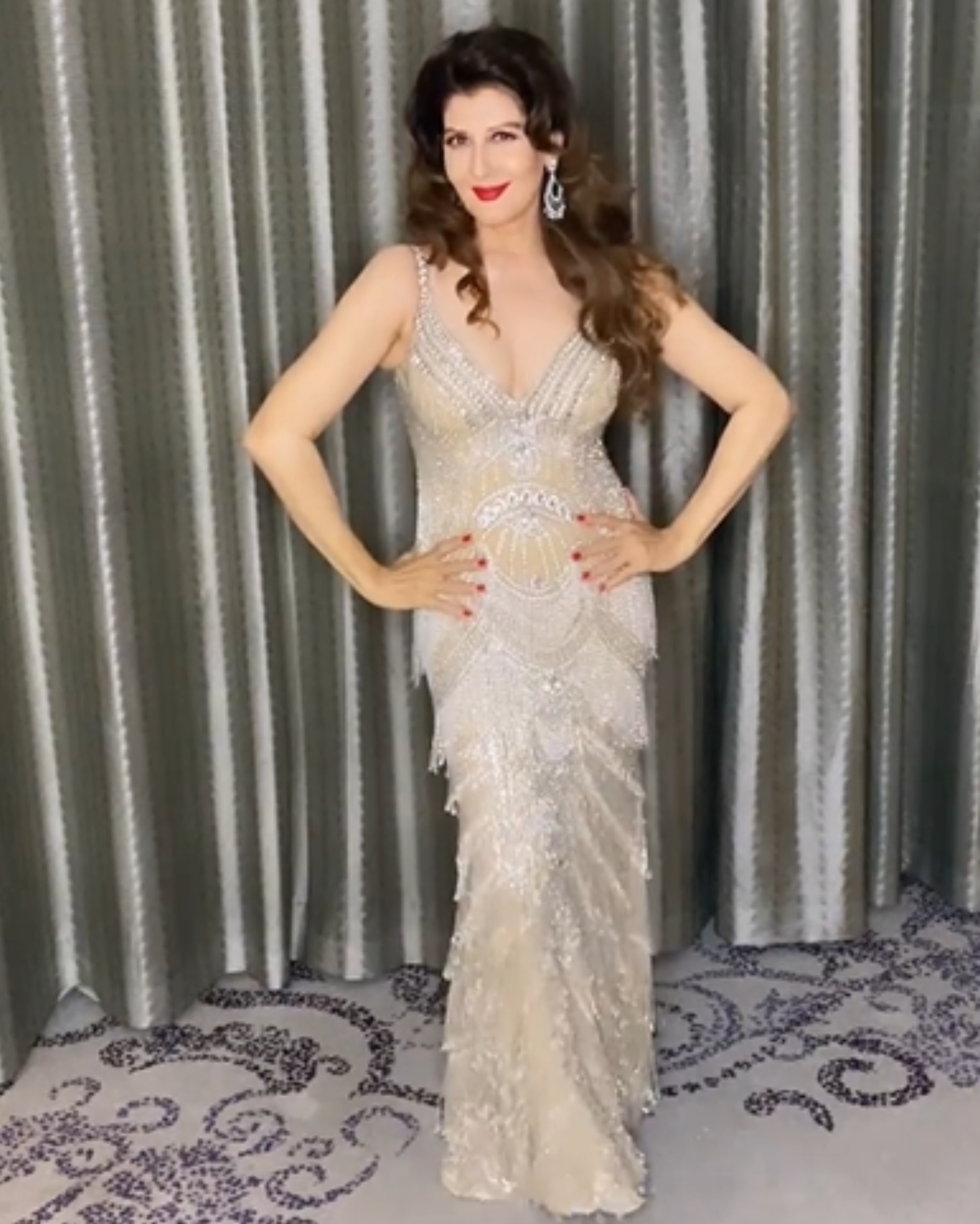 Sangeeta Bijlani dons a sexy gown