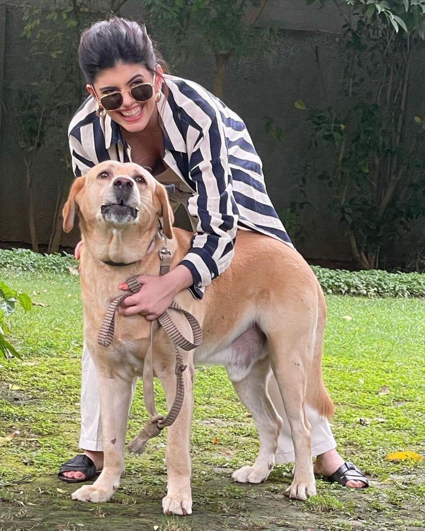 Sanjana Sanghi with Snoopy