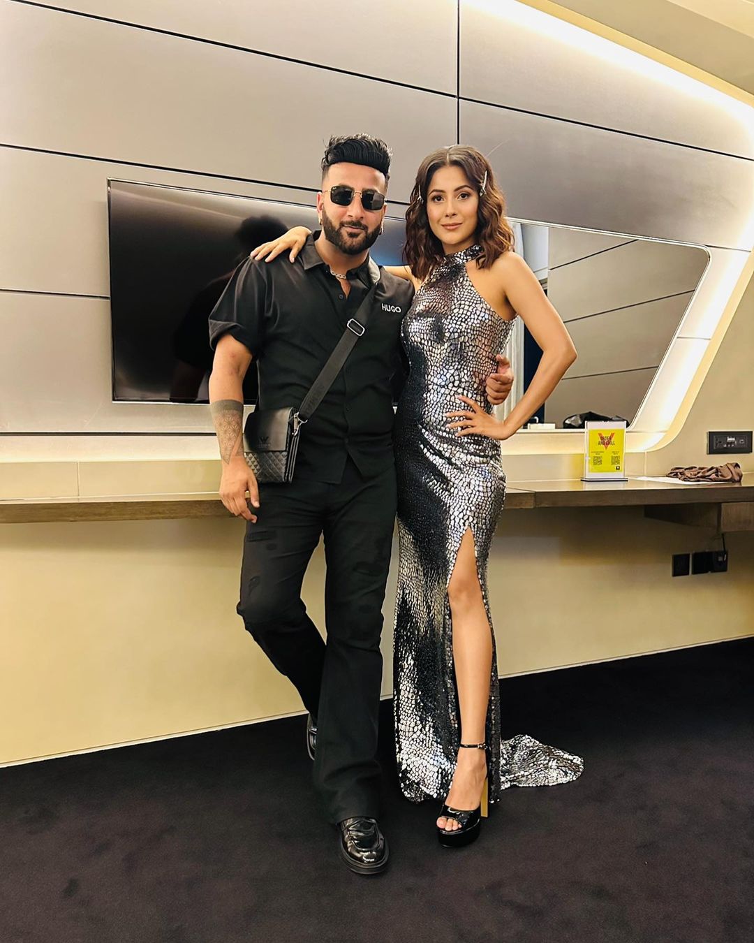 Shehnaaz Gill with her brother Shehbaz Badesha