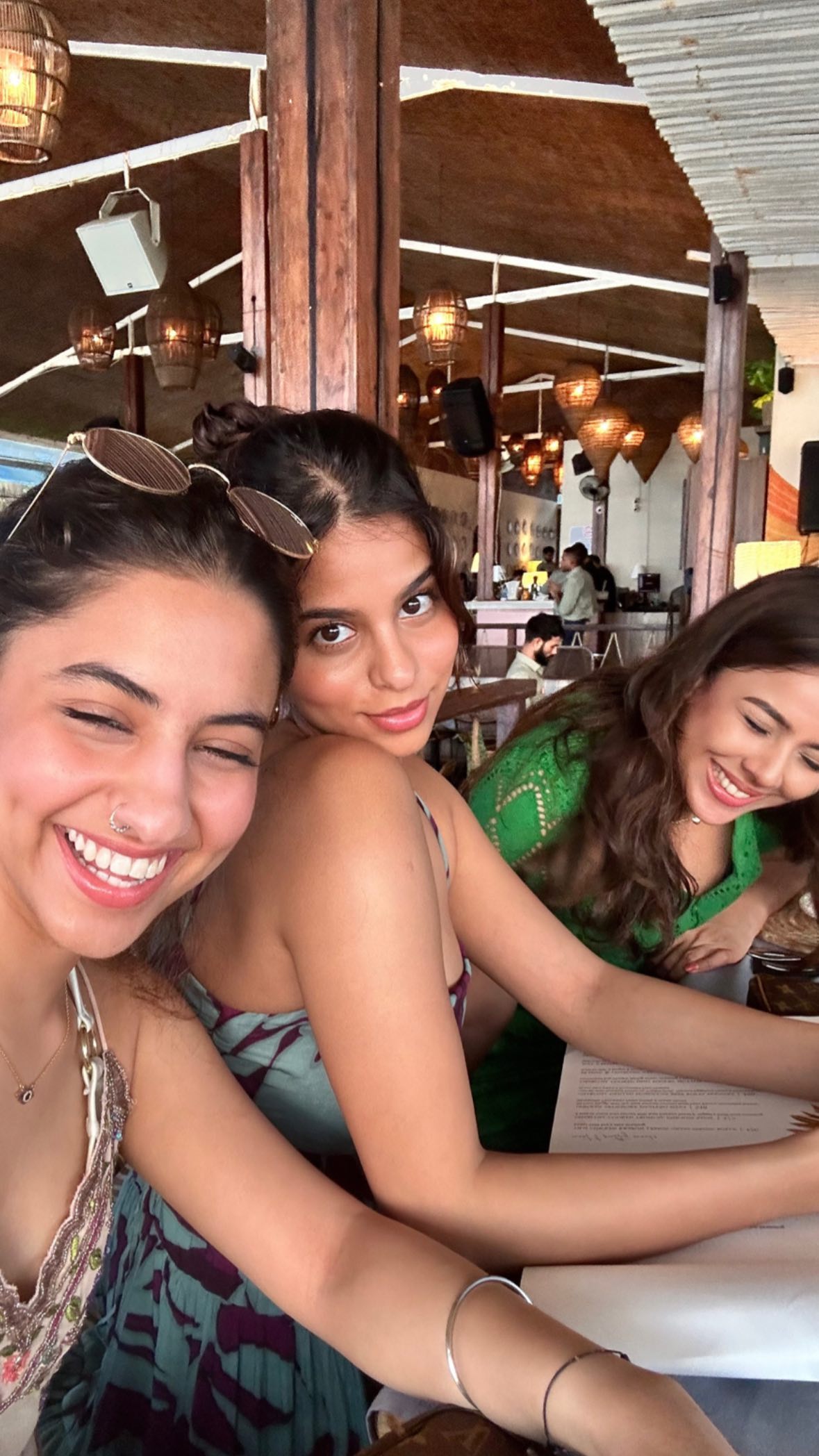 Suhana Khan with her cousin and friends in Goa
