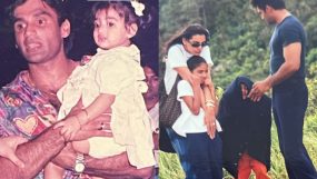 suniel shetty, athiya shetty, ahan shetty