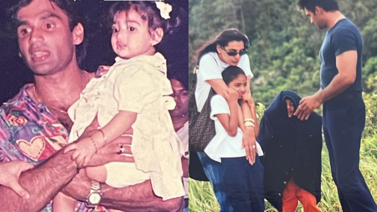 suniel shetty, athiya shetty, ahan shetty