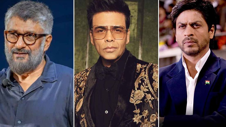vivek agnihotri, karan johar, shah rukh khan