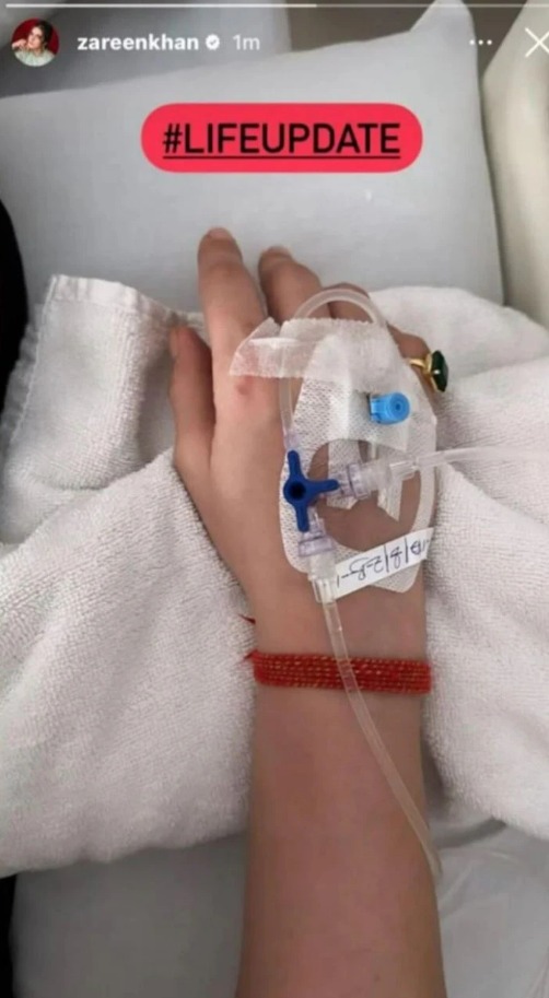 Zareen Khan shares health update