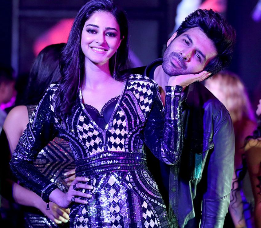 Ananya Panday with Kartik Aaryan