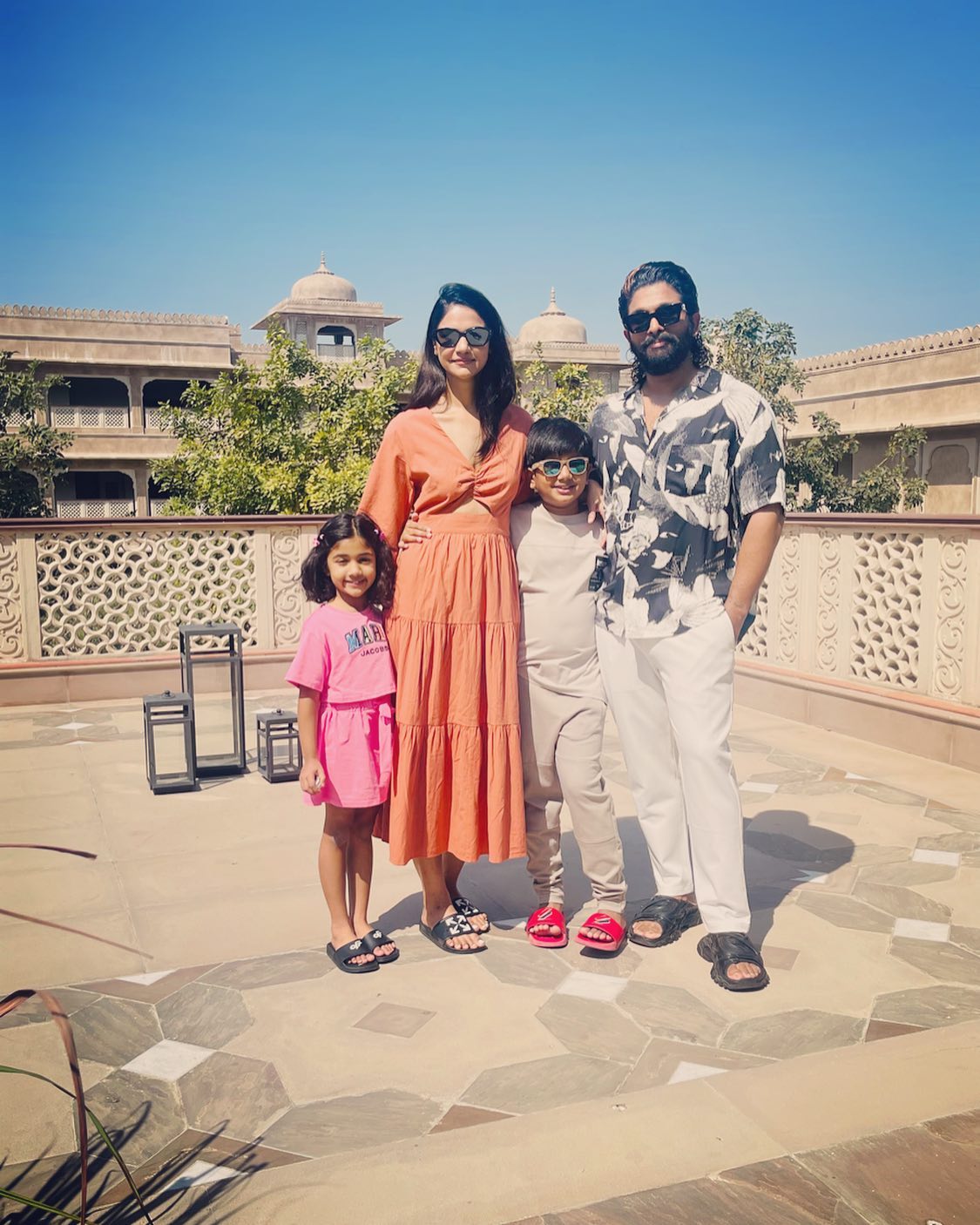 Allu Arjun with his family
