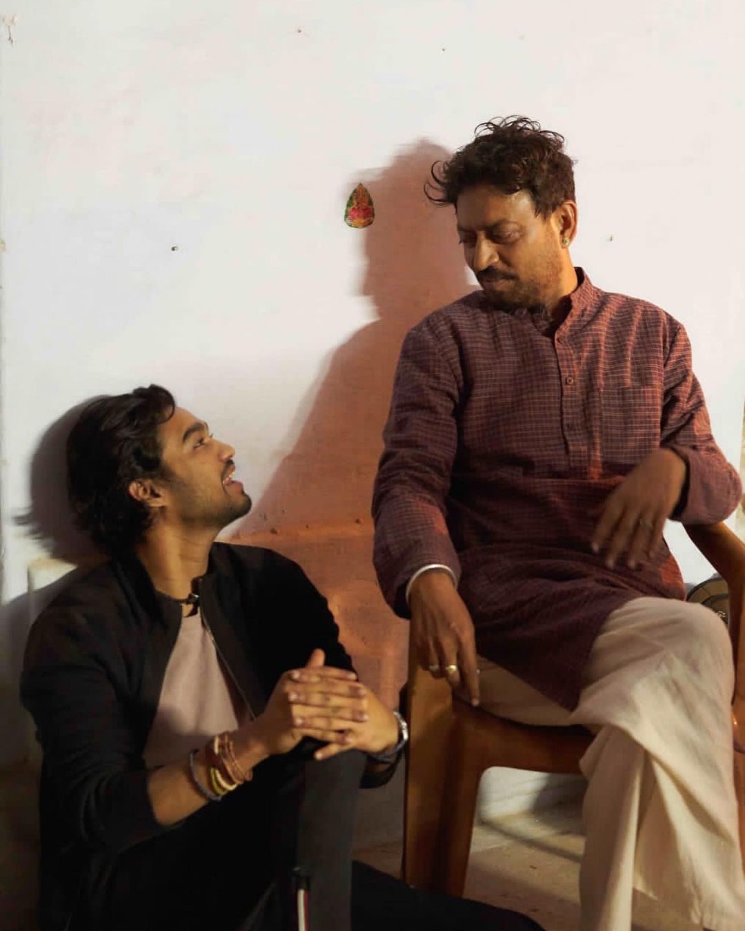 Bail Khan with father Irrfan Khan