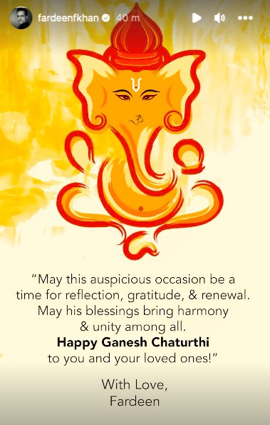 Fardeen Khan celebrate Bappa