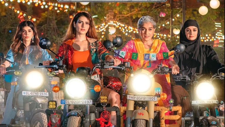 taapsee pannu, dia mirza, fatima sana shaikh, dhak dhak poster