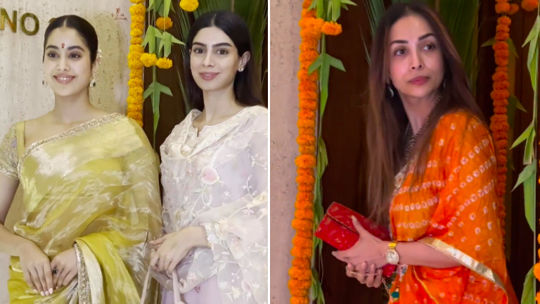 Ganesh chaturthi 2023, janhvi kapoor, malaika arora