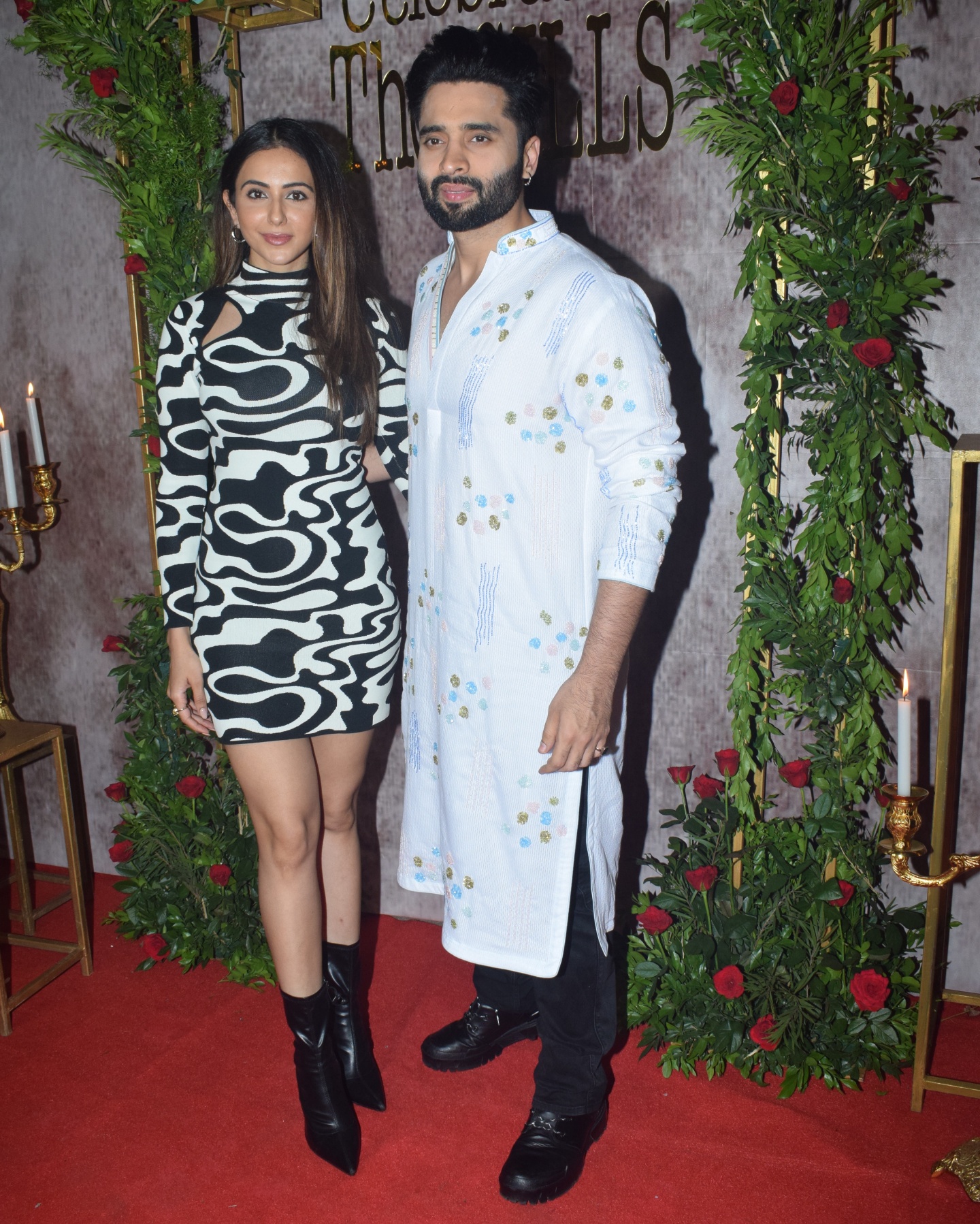 Jackky Bhagnani and Rakul Preet at Aman Gill wedding reception party