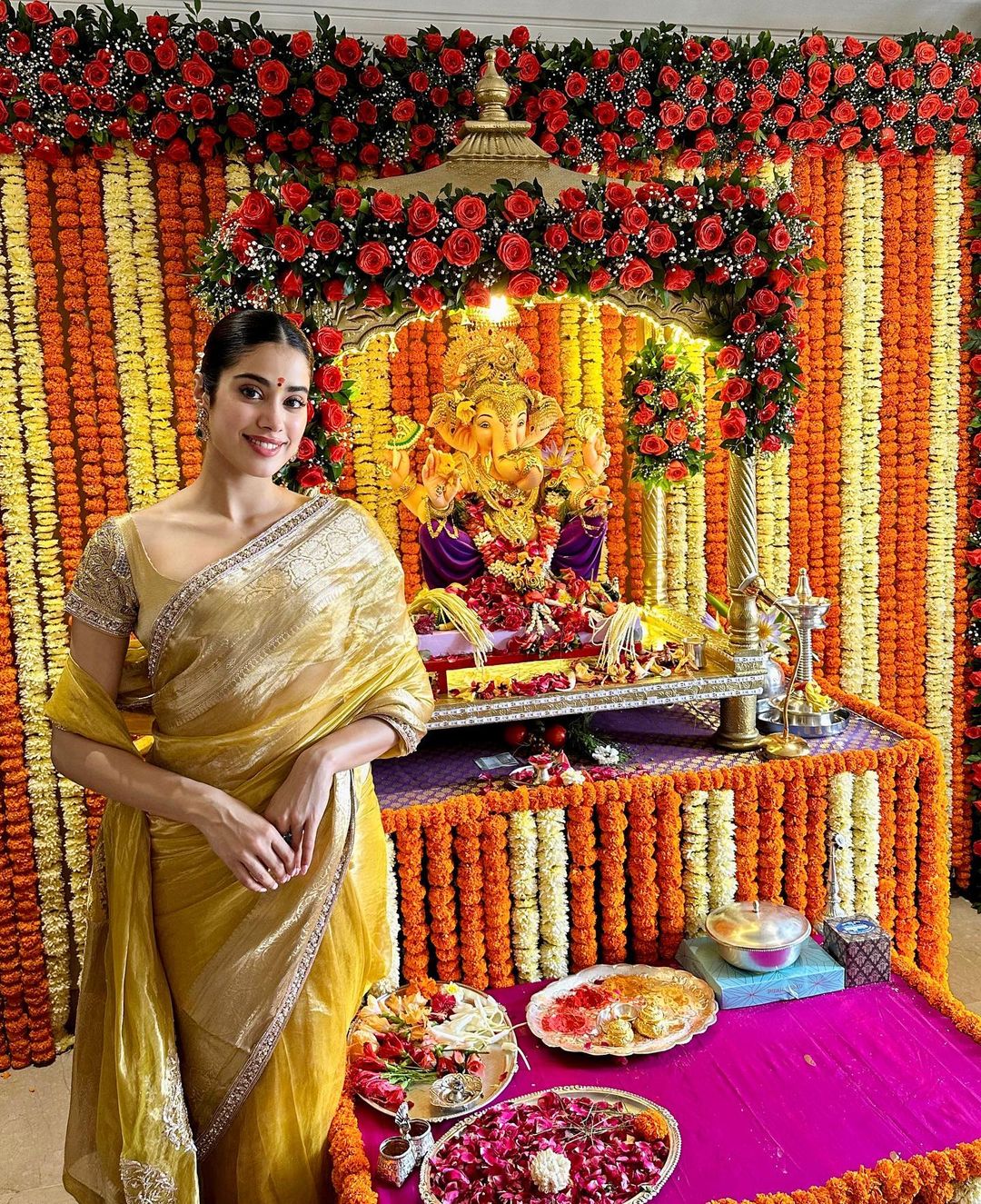 Janhvi Kapoor at Ganesh Chaturthi