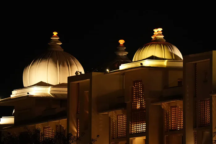 Parineet Chopra and Raghav Chadha's wedding venue lit up ahead