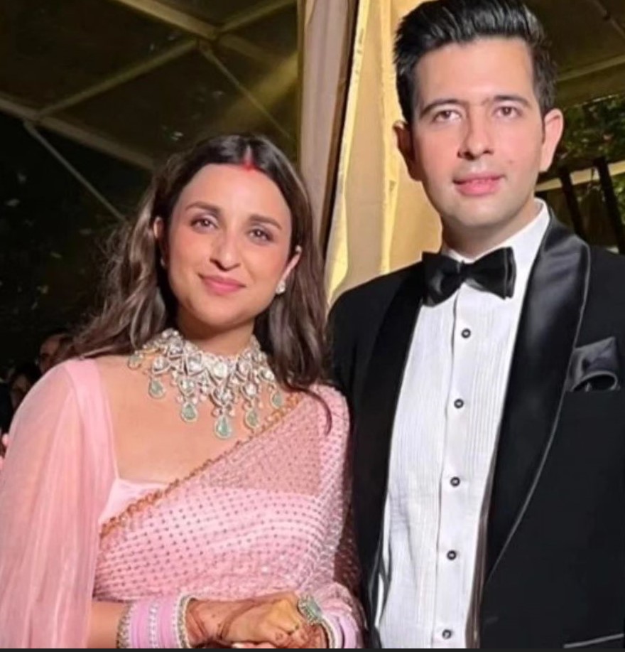 Parineeti Chopra in a pink saree