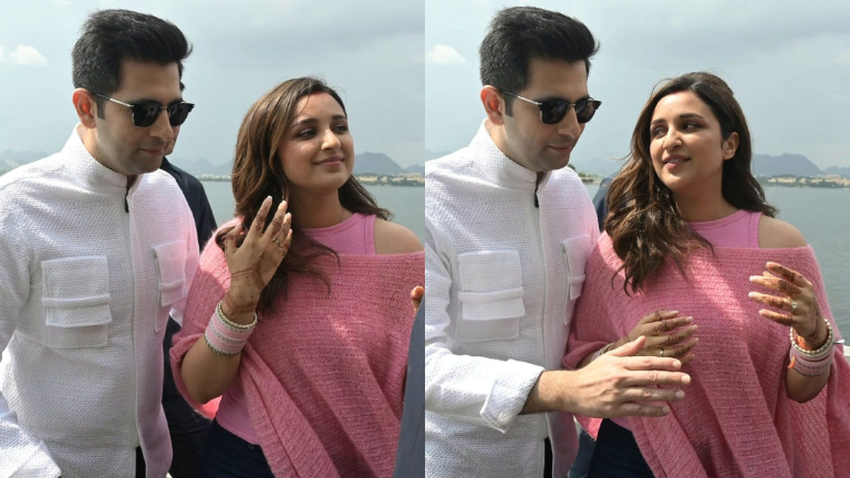parineeti chopra raghav chadha first public appearance post wedding,