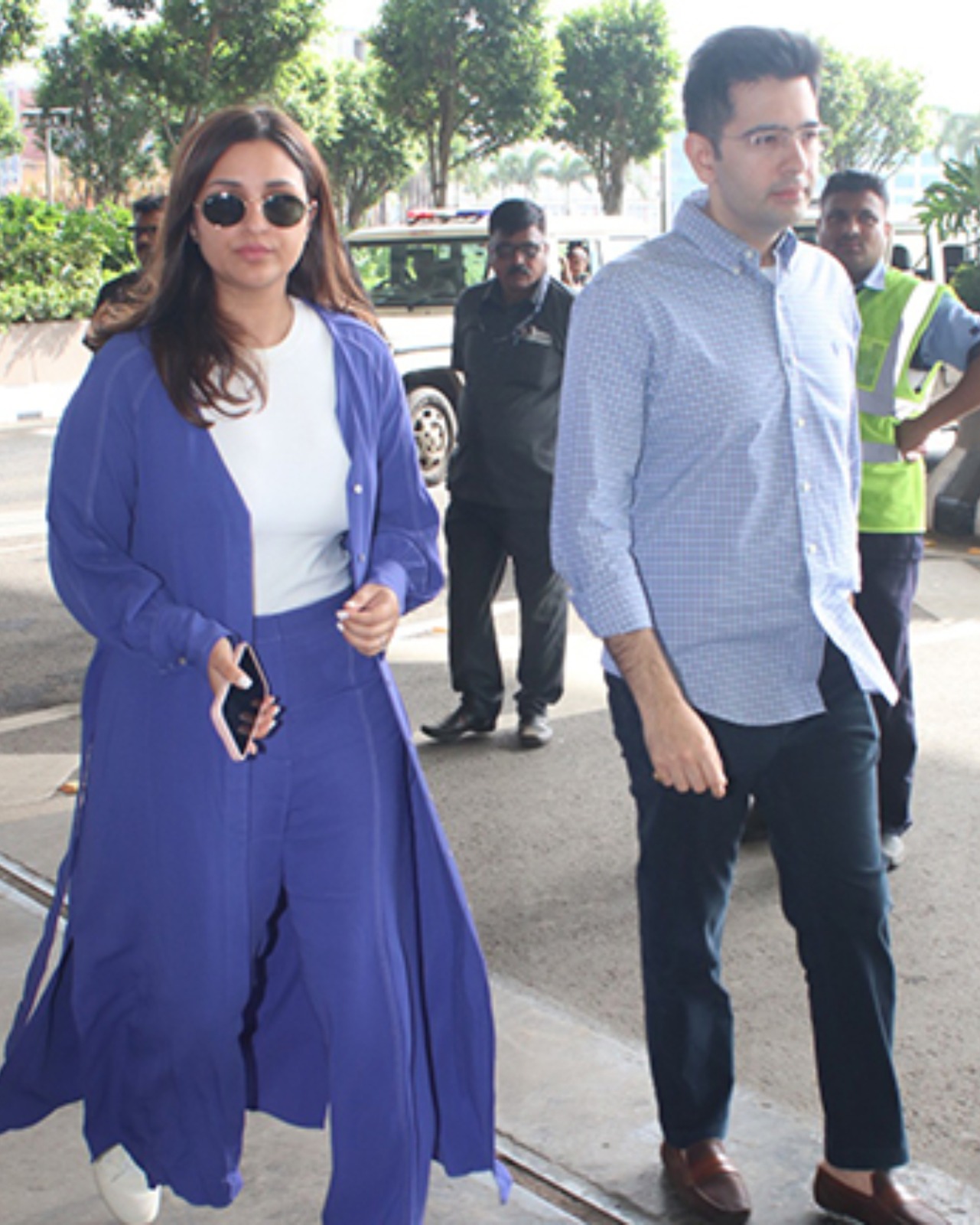 Twinning and Winning! Parineeti Chopra and Raghav Chadha papped at the airport