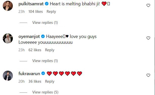 Pulkit Samrat and Varun Sharma's reaction on Richa Chadha's video