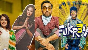 richa chadha, pankaj tripathi, varun sharma, manjot singh, pulkit samrat, fukrey 3