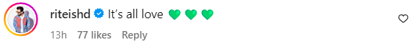 Riteish-Deshmukh-comments-on-Madhuri-Dixit-post