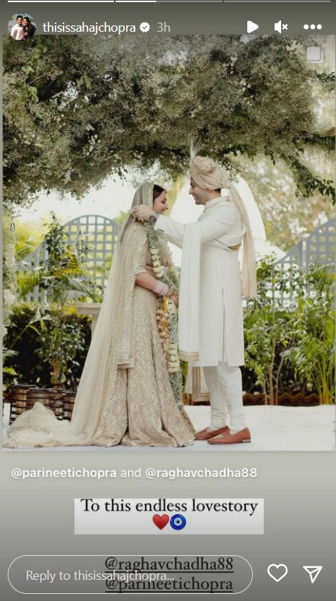 Parineeti Chopra's brother welcomes Raghav Chadha into the family