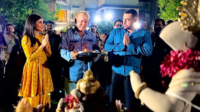 salman khan, salman khan ganpati visarjan, ganesh chaturthi