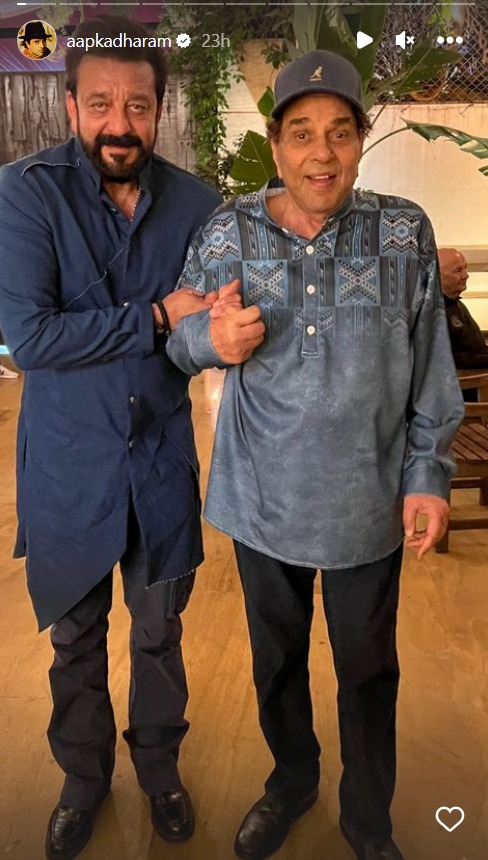 Sanjay Dutt and Dharmendra