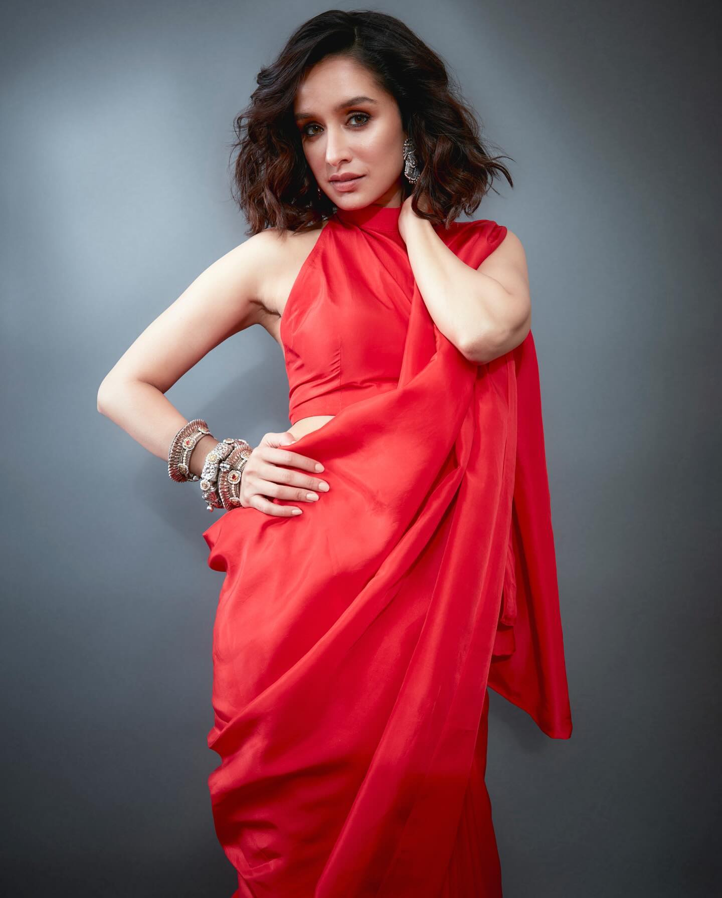 Shraddha Kapoor in red saree